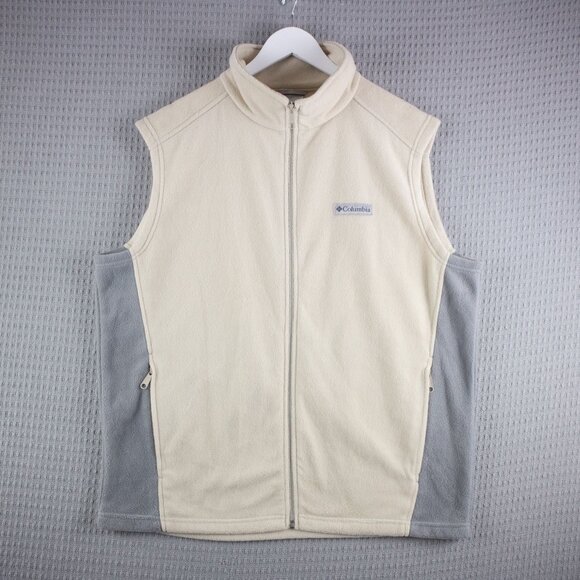 Columbia Two Tone Cotton Vest Mens Large - Picture 1 of 8
